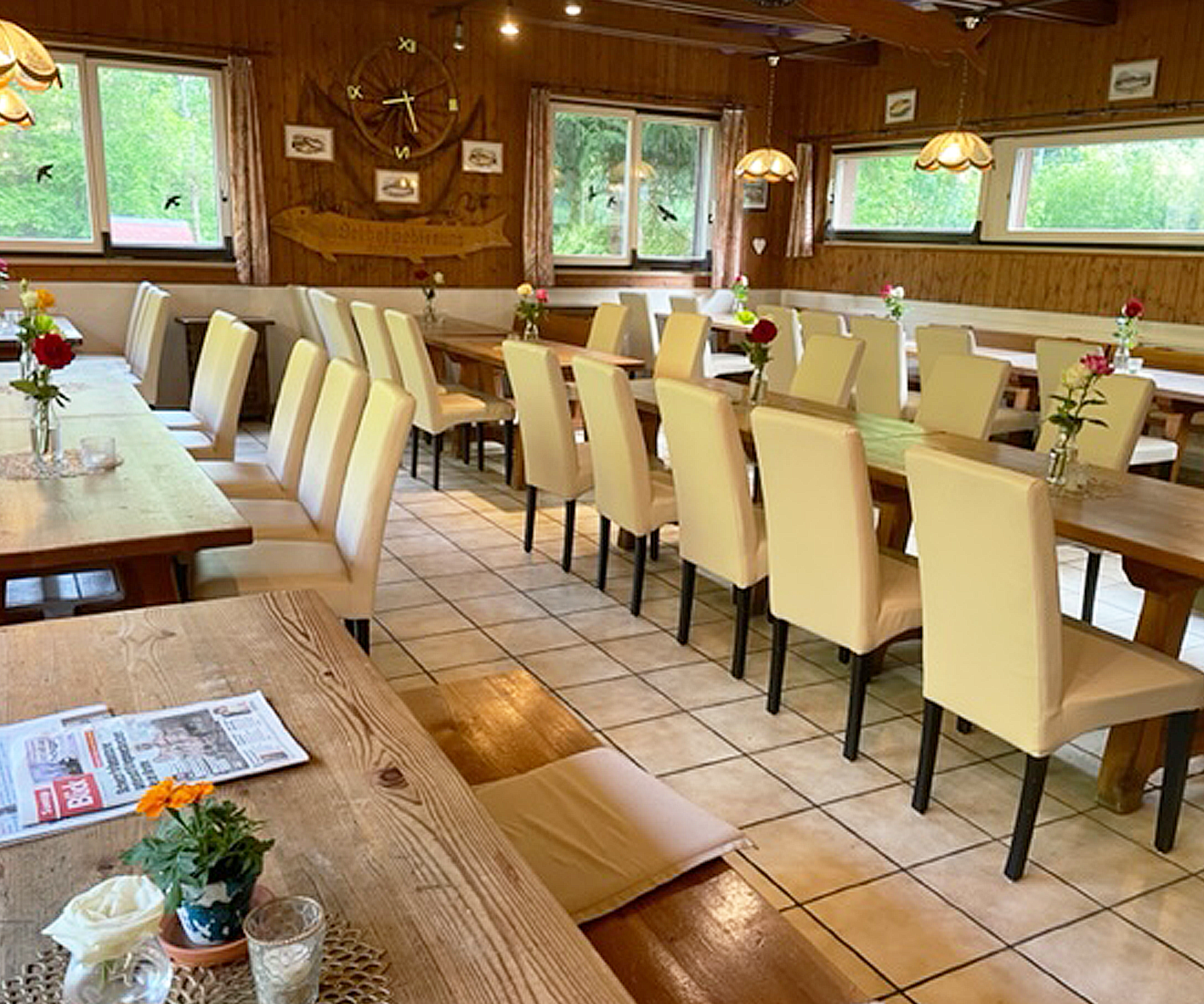 Innenbereich Restaurant Fischergut Rheinsulz